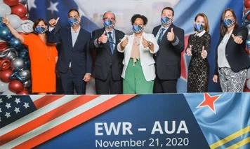 AUA Airport welcomed new service to Aruba