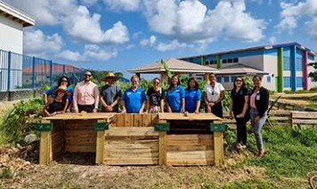 Official Hand-over of waste bins to UNESCO Schools Aruba Consortium